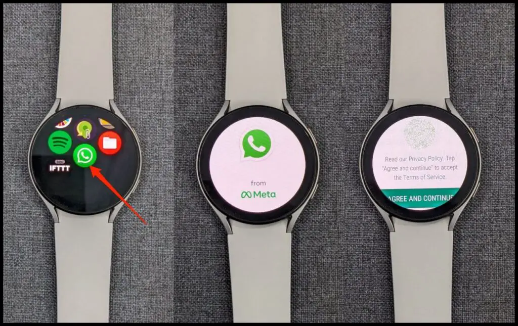 WhatsApp on Galaxy Watch 4