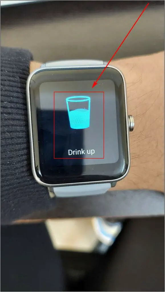 Drink Water Reminder on Noise ColorFit Pro 3