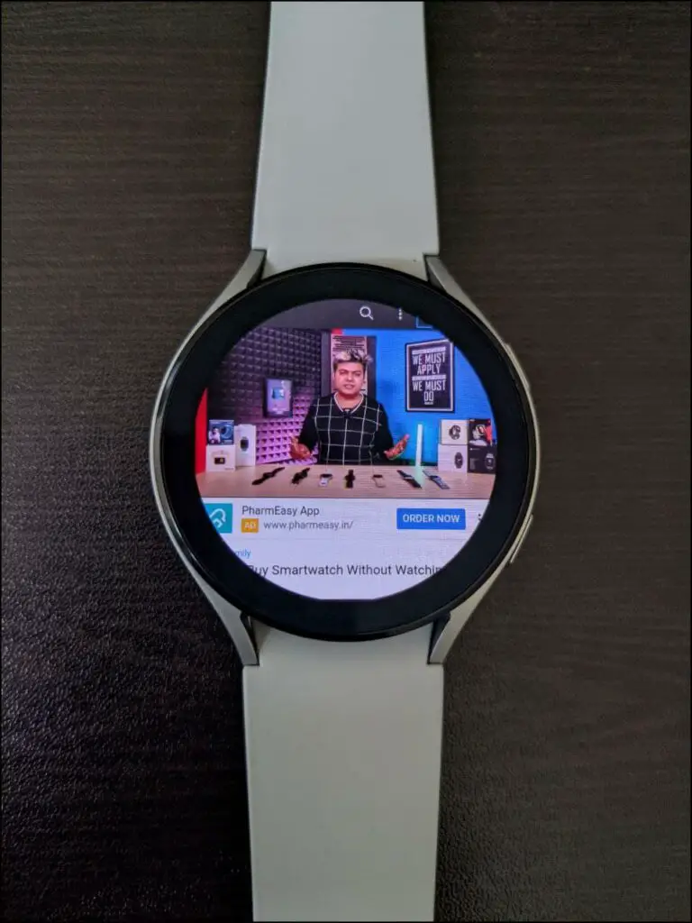 Watch YouTube on Samsung Galaxy Watch 4