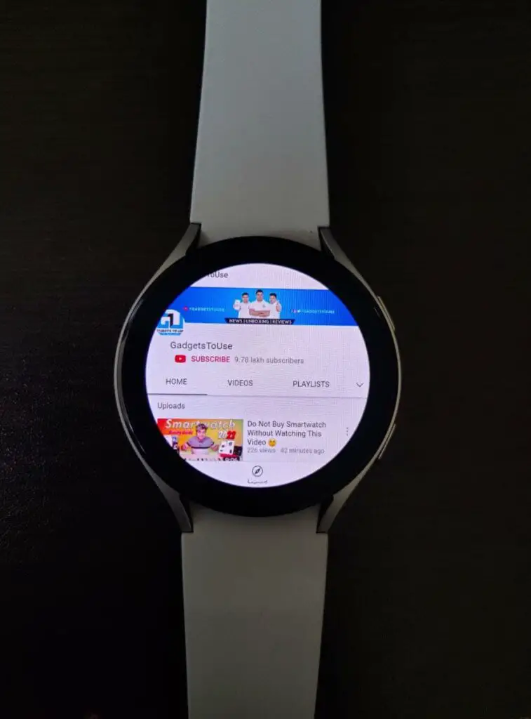 Watch YouTube on Samsung Galaxy Watch 4