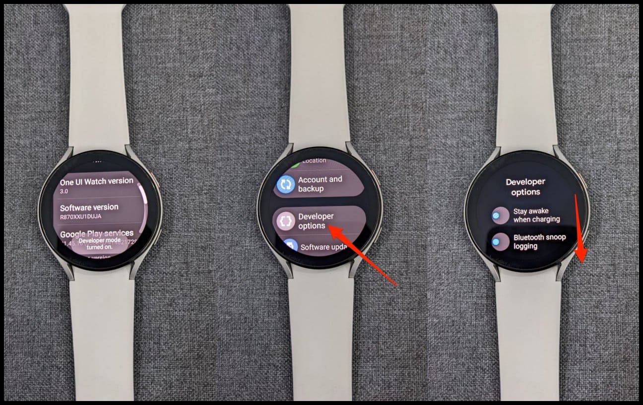 Enable ADB Over Wifi on Galaxy Watch 4