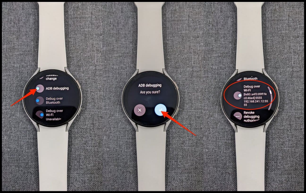 Enable ADB Over Wifi on Galaxy Watch 4