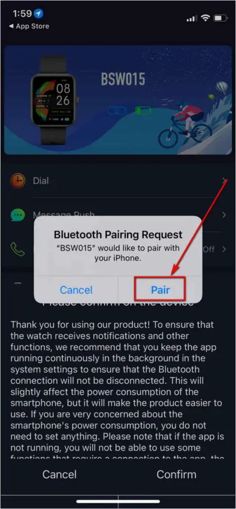 Connect Pair FireBoltt AI Smartwatch with iPhone