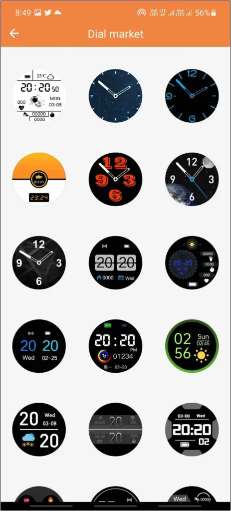 Download Watch Faces on Gizmore Smartwatch