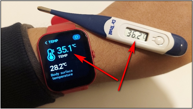 Check Smartwatch Temperature Sensor is Fake and Accuracy