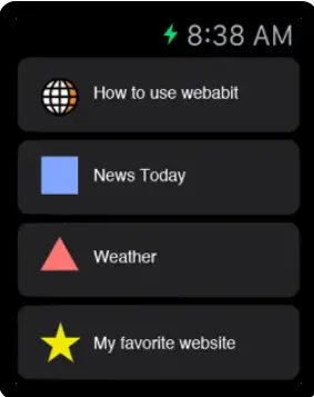 Webabit  Web Browser for Apple Watch