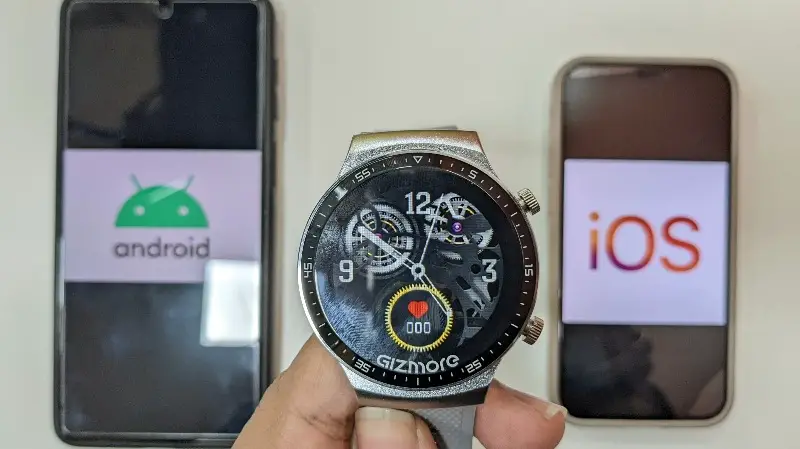 how top connect gizmore gizfit 909 smartwatch with android and iphone