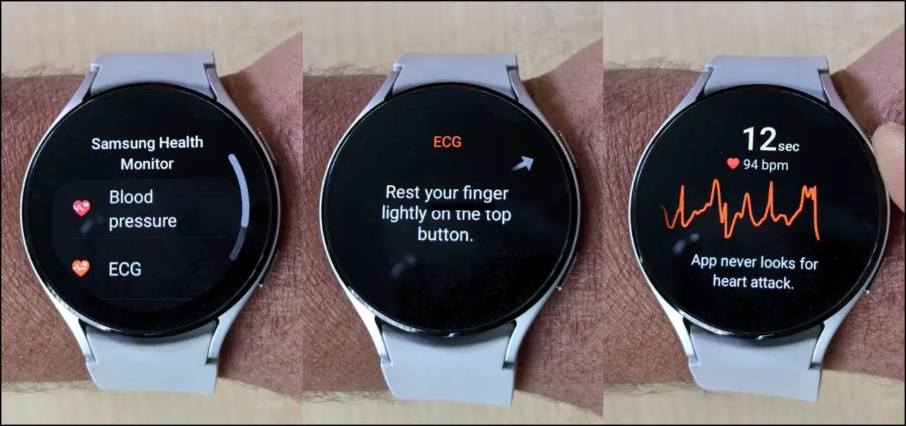ECG on Galaxy Watch 4