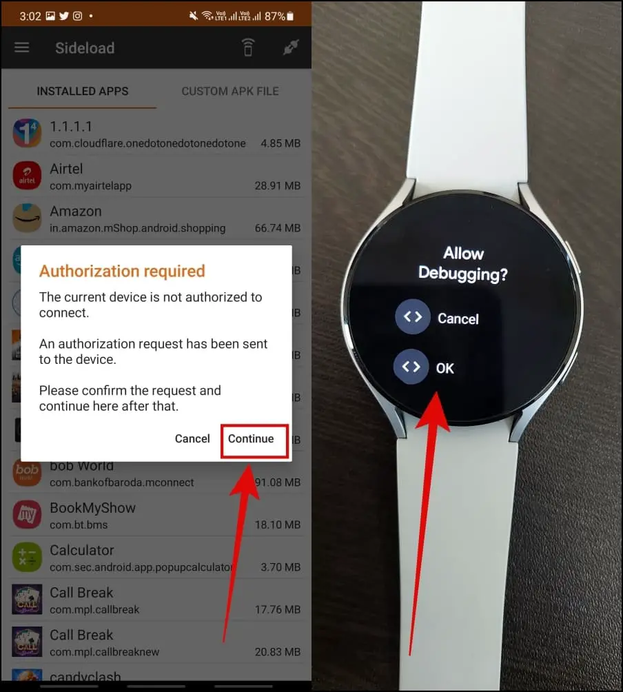 connect easy fire tools with galaxy watch 4