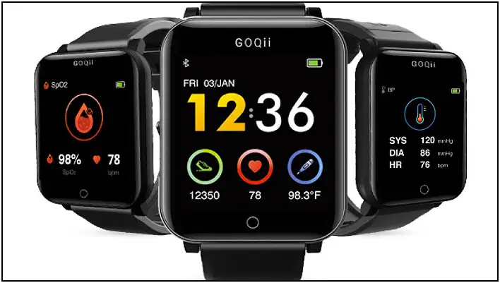 GOQii Smart Vital Smartwatch with Blood Pressure Monitor
