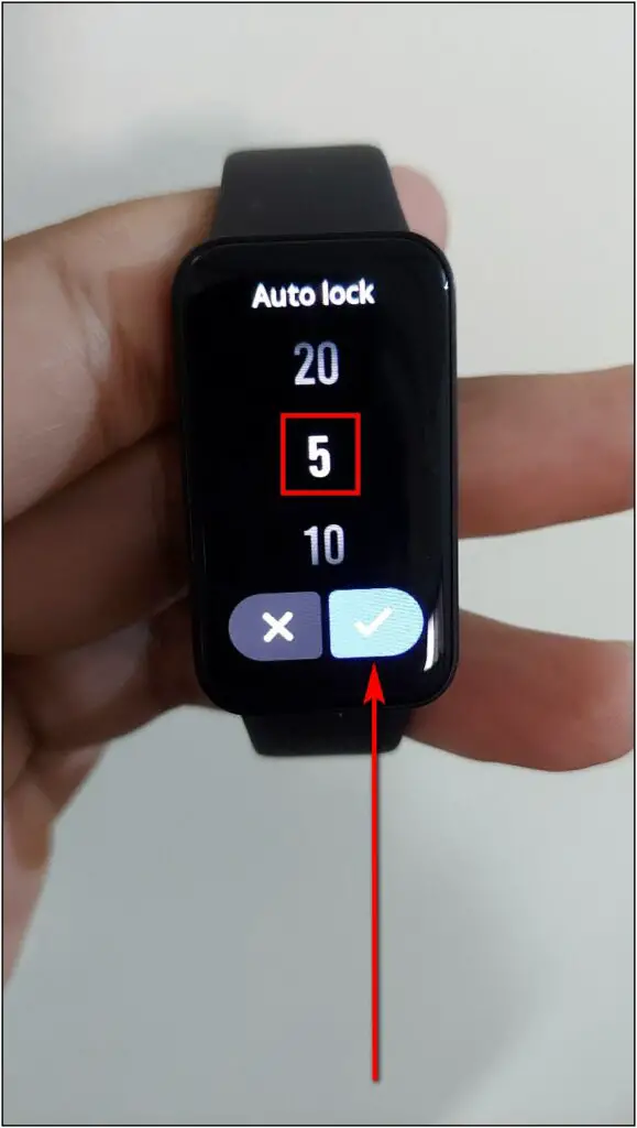 Auto Lock Screen on Redmi Smart Band Pro