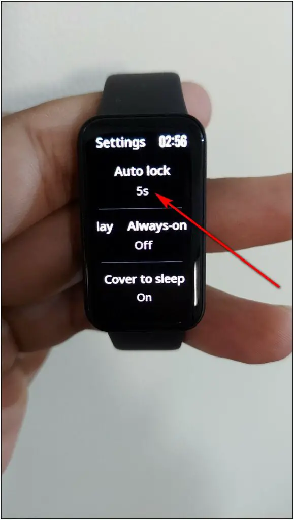 Auto Lock Screen on Redmi Smart Band Pro