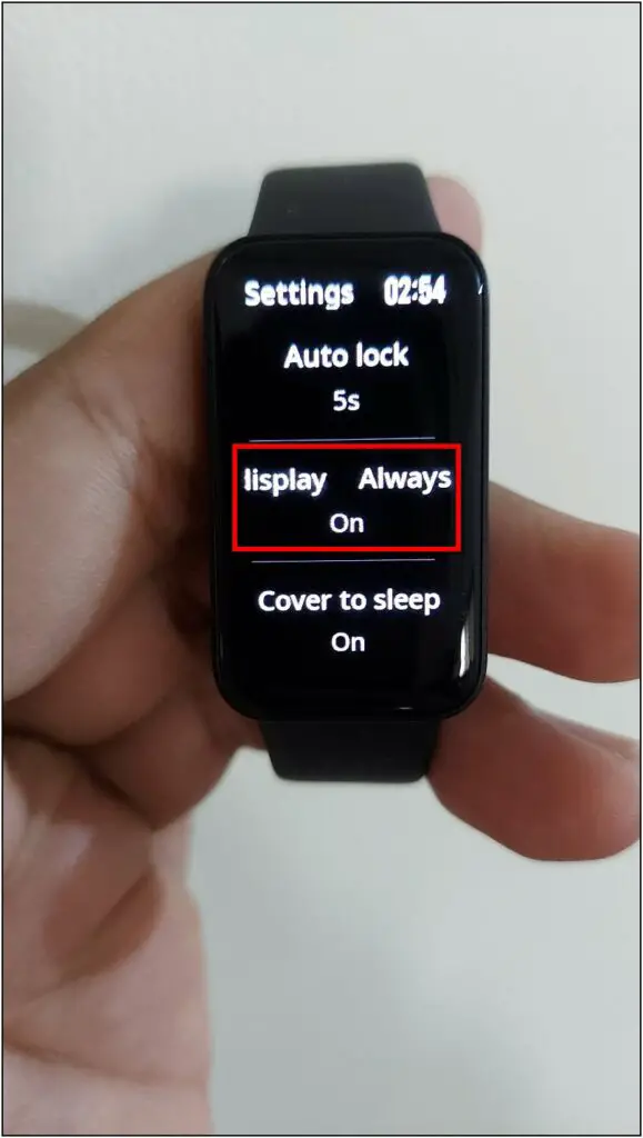 Turn Off AOD to Save Redmi Smart Band Pro Battery