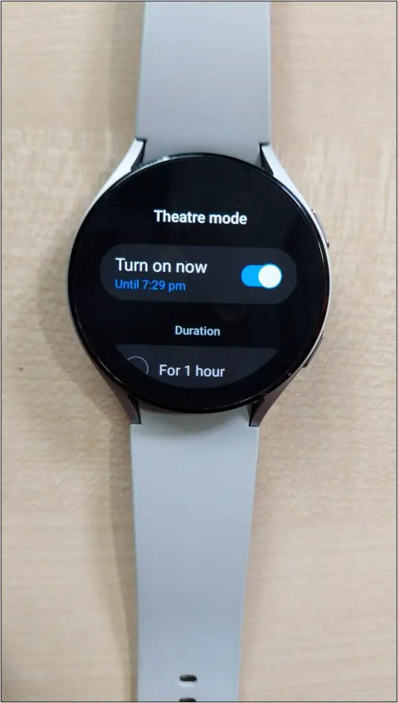 Stop Smartwatch Notifications with Theatre Mode