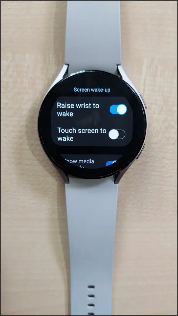 Turn Off Raise Wrist to Wake Smartwatch