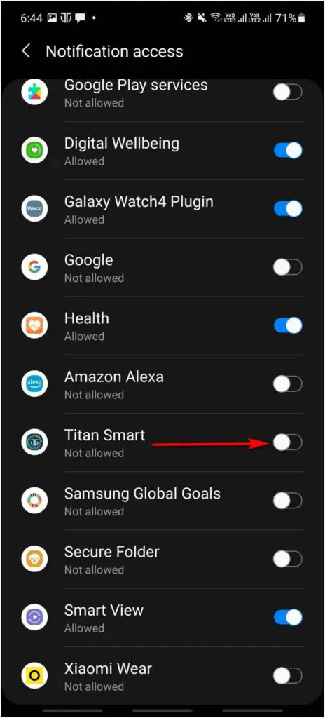 Setup Titan Smartwatch Notifications
