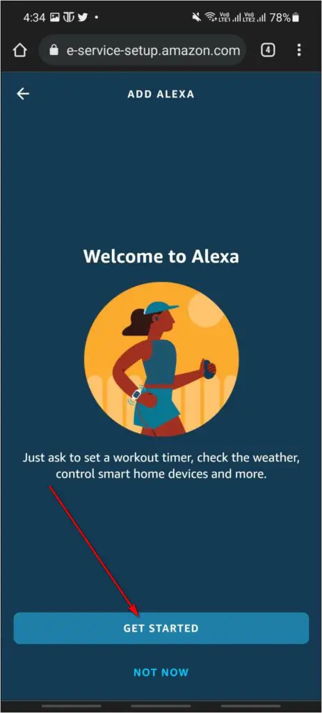 Setup Alexa on Titan Smart