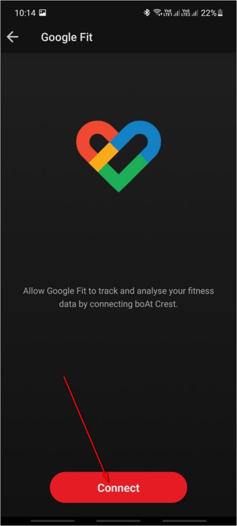 Connect Sync Boat Wave with Google Fit