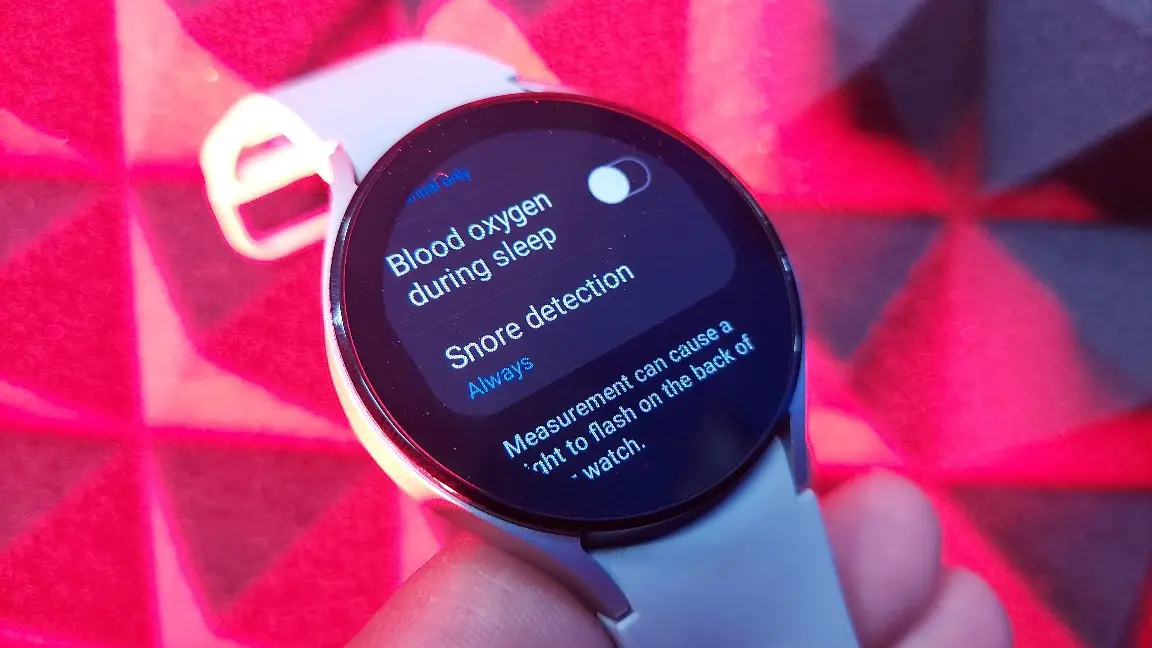 Snore Detection Not Working on Galaxy Watch 4