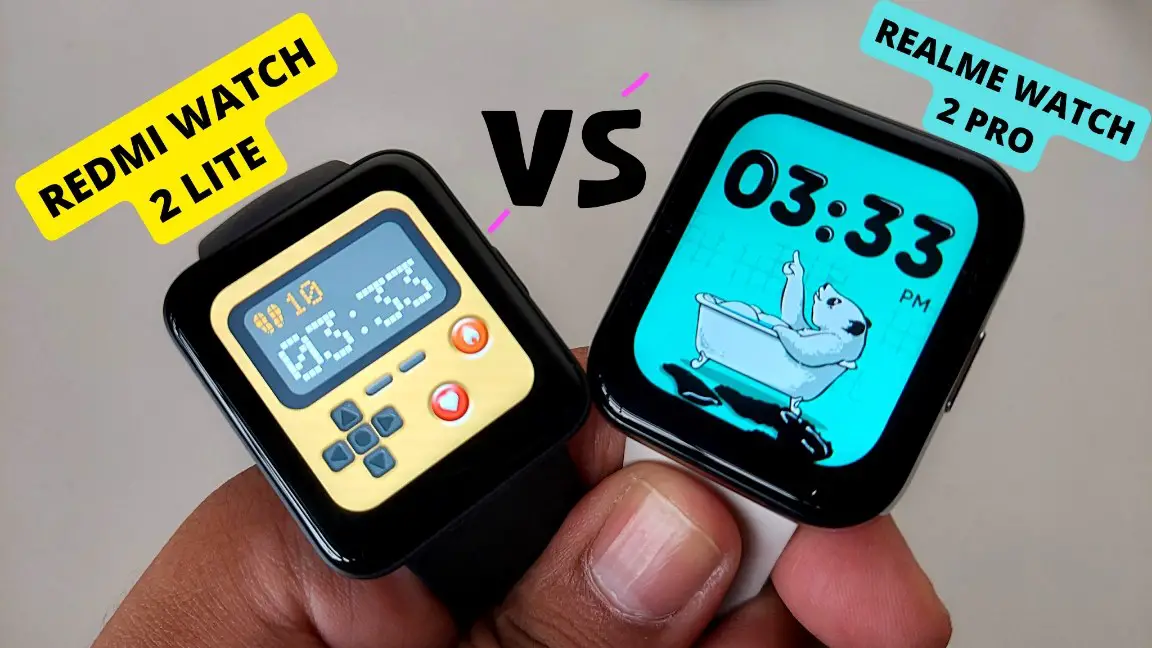 Redmi Watch 2 Lite VS Realme Watch 2 Pro Comparison