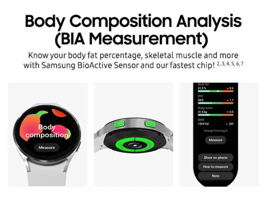 Galaxy Watch 4 BioActive Sensor BIA