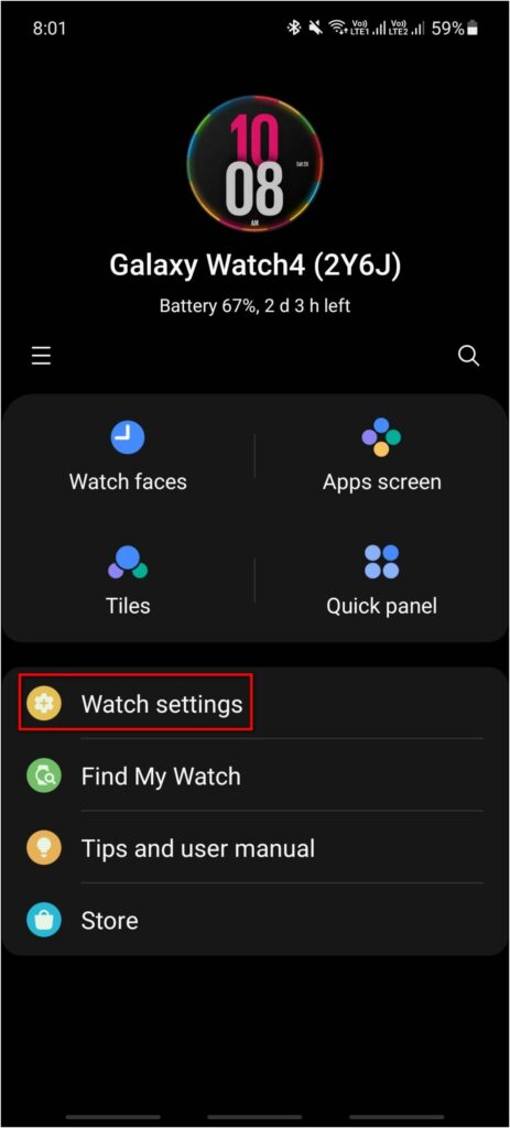 Delete Backup Galaxy Watch 4