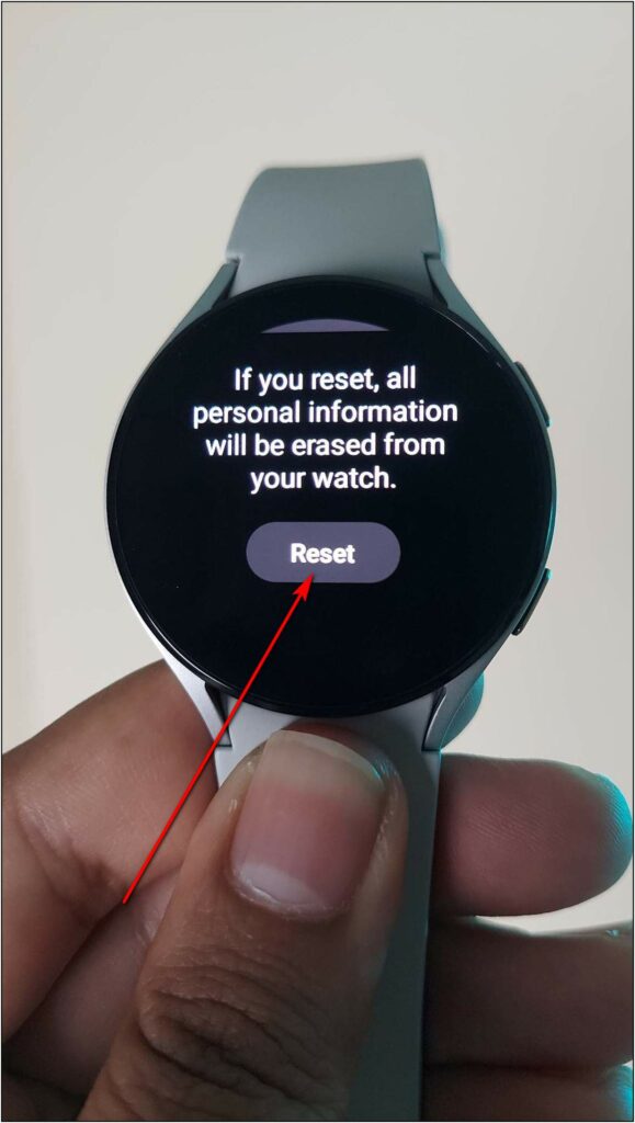 Factory Reset Galaxy Watch 4