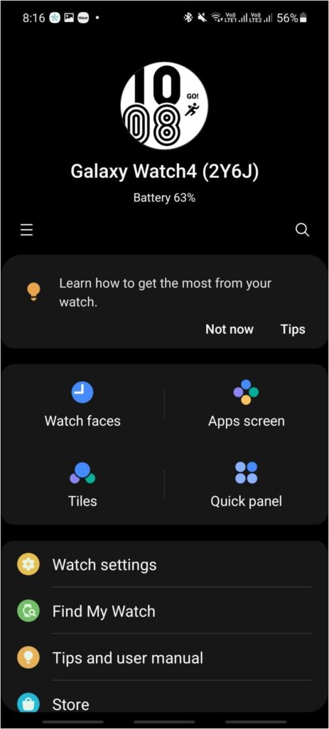 Restore Data Galaxy Watch 4