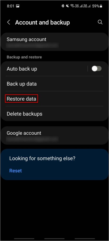 Restore Data Galaxy Watch 4