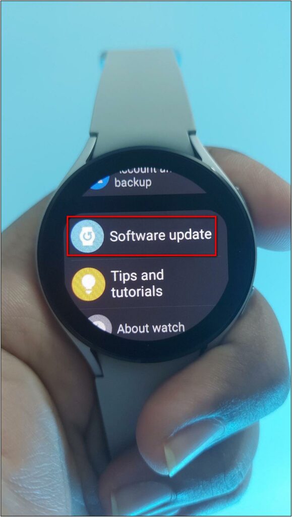 Updating Software on Galaxy Watch 4