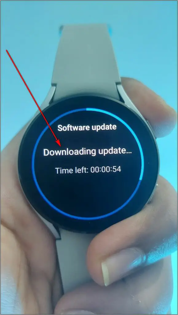 Updating Software on Galaxy Watch 4