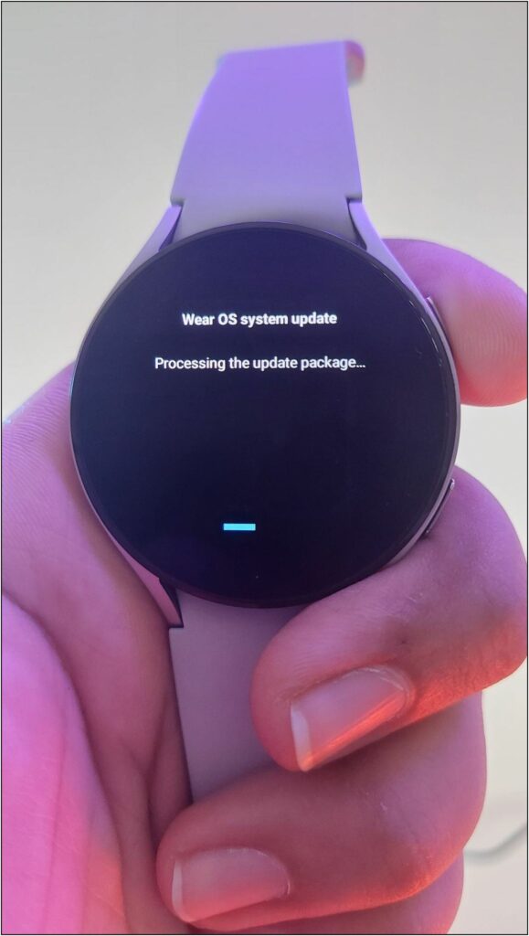 Updating Software on Galaxy Watch 4