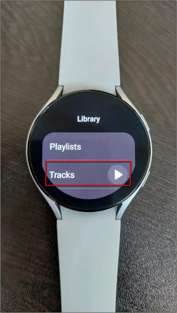 Play Songs from Galaxy Watch 4 Storage