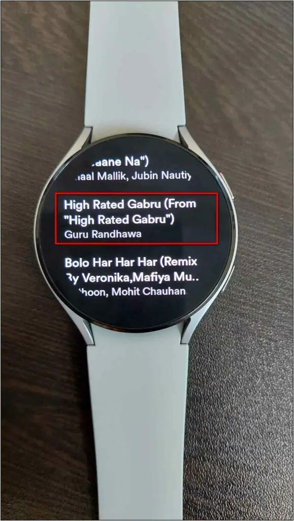 Play Spotify Music on Galaxy Watch 4