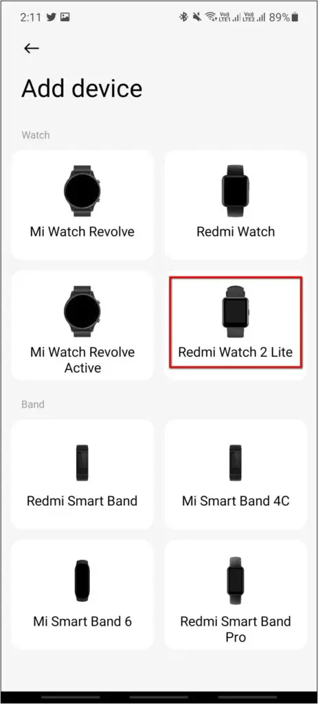 Connect Setup Redmi Watch 2 Lite Android