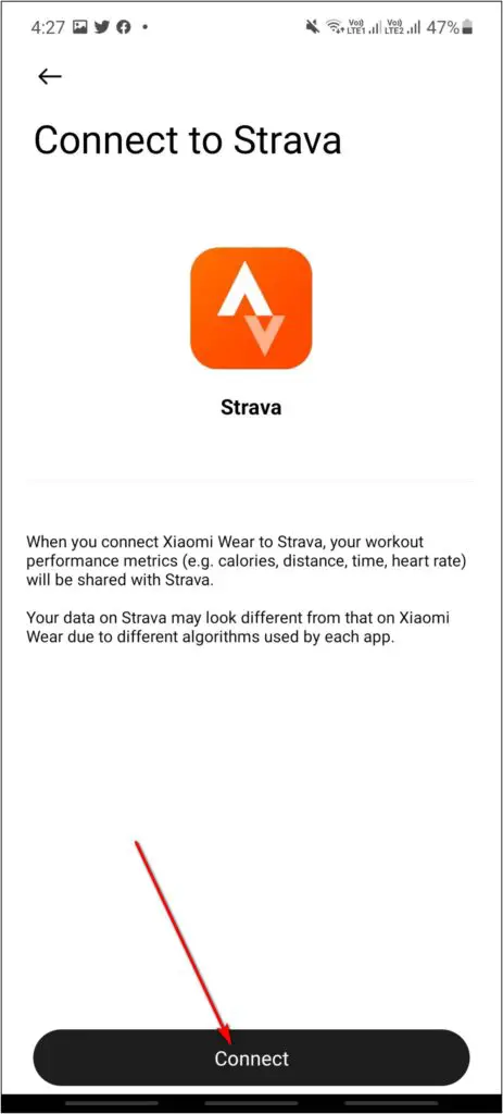 Connecting Mi Fitness with Strava