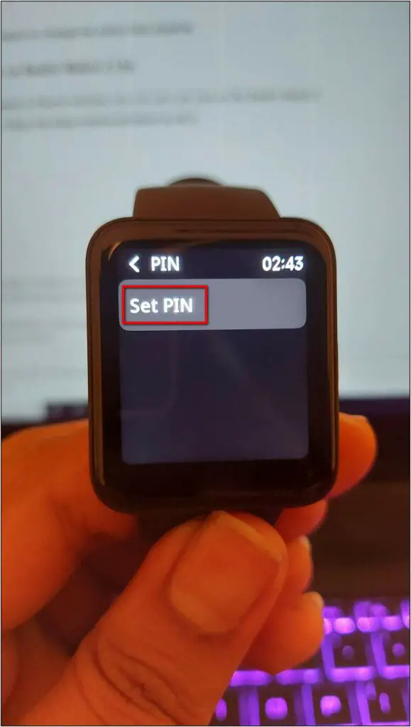 Set PIN Lock on Redmi Watch 2 Lite
