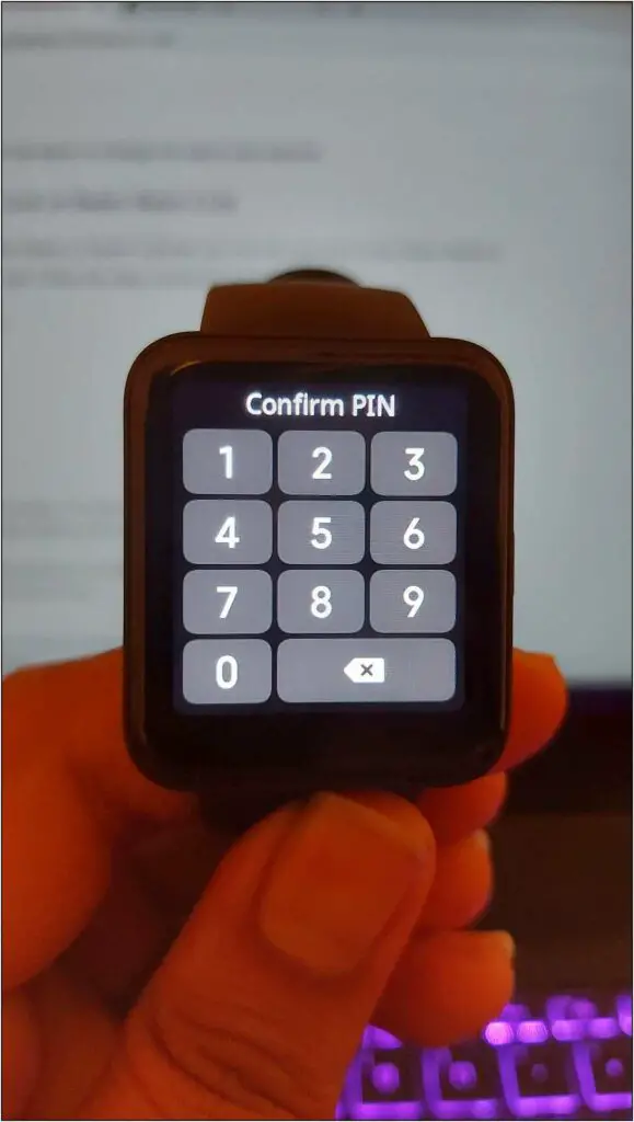 Set PIN Lock on Redmi Watch 2 Lite