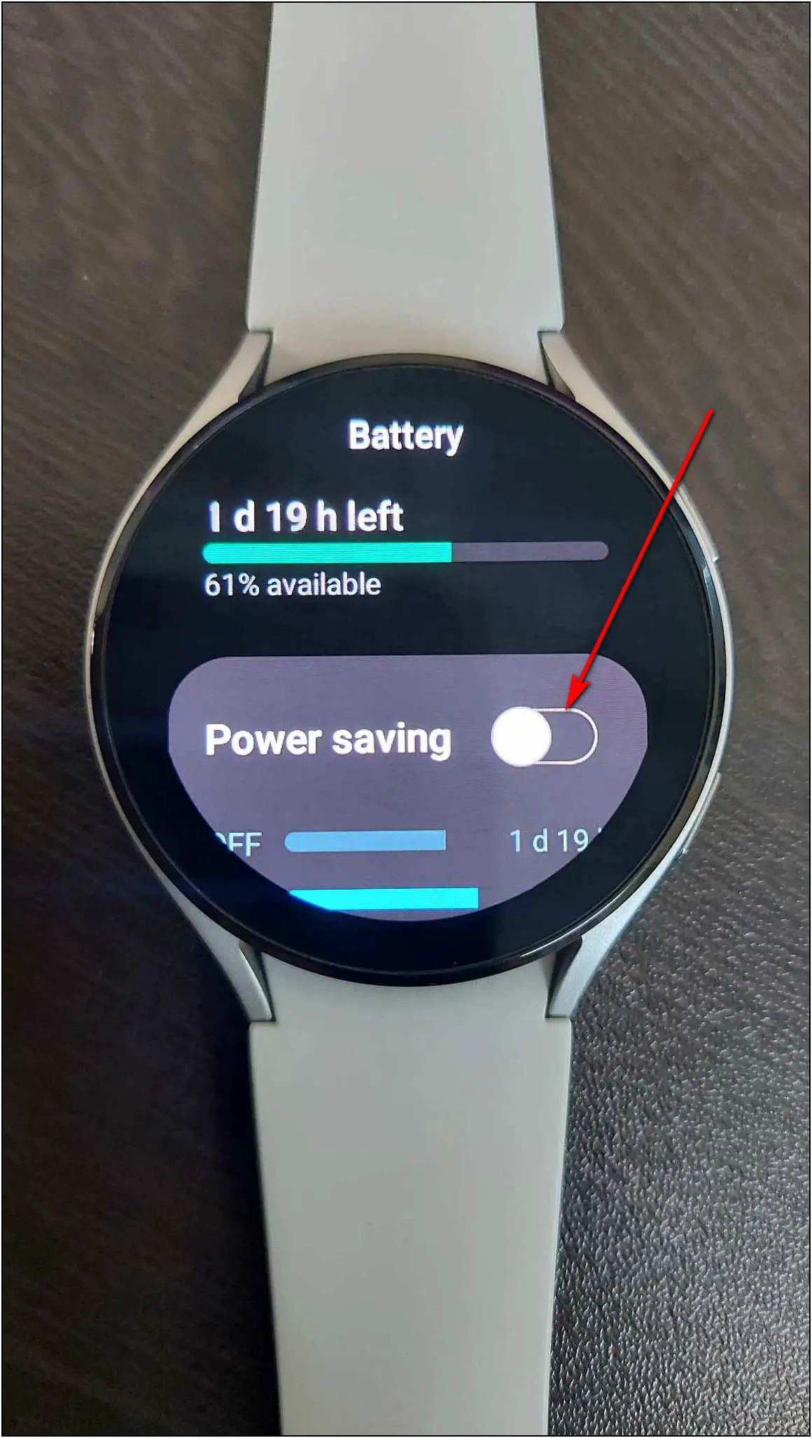 Power Saving Mode Galaxy Watch 4