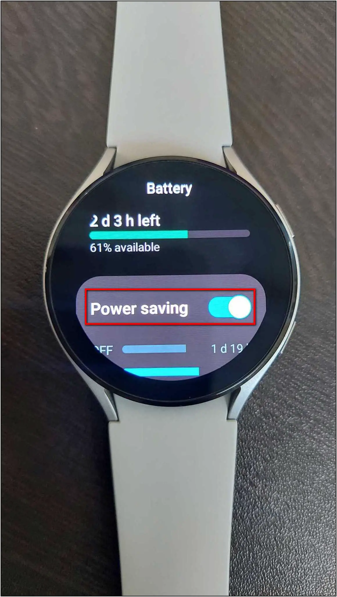 Power Saving Mode Galaxy Watch 4