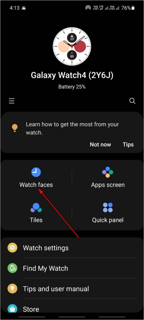 Customize Galaxy Watch 4 Face