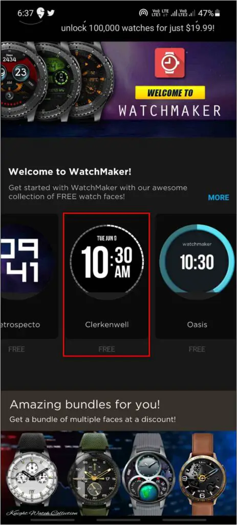 Customize Watch Face WatchMaker