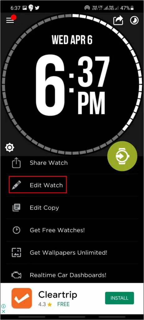 Customize Watch Face WatchMaker