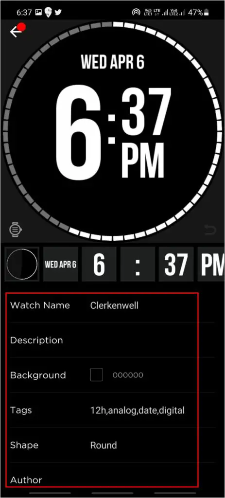 Customize Watch Face WatchMaker