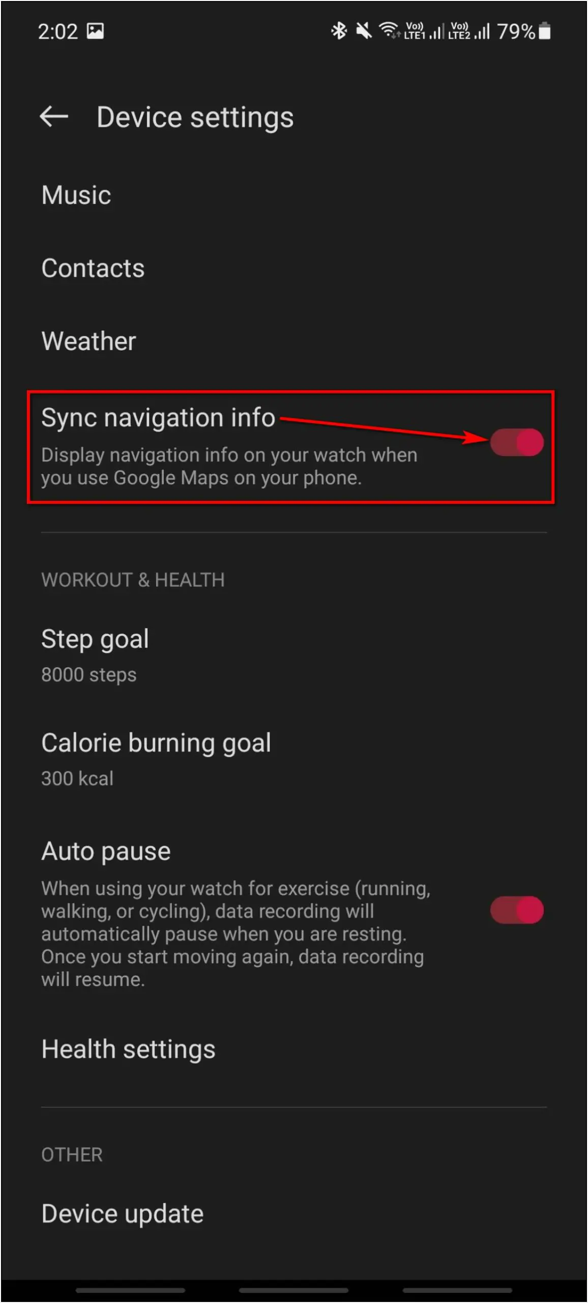 Google Maps Navigation OnePlus Watch
