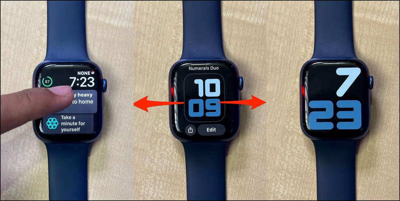 Change Apple Watch Face to Fix Orientation