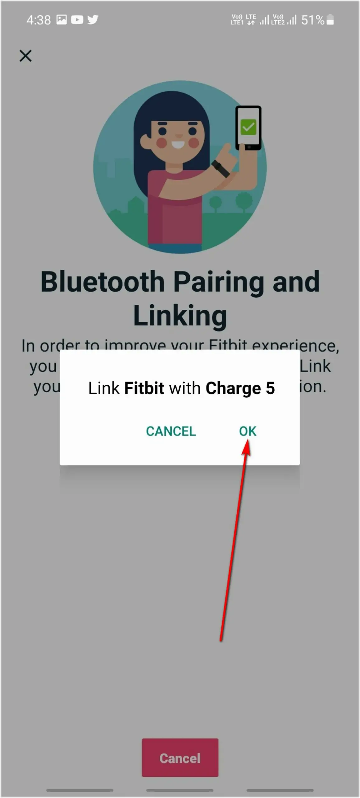 Connect Setup Fitbit Charge 5 Android
