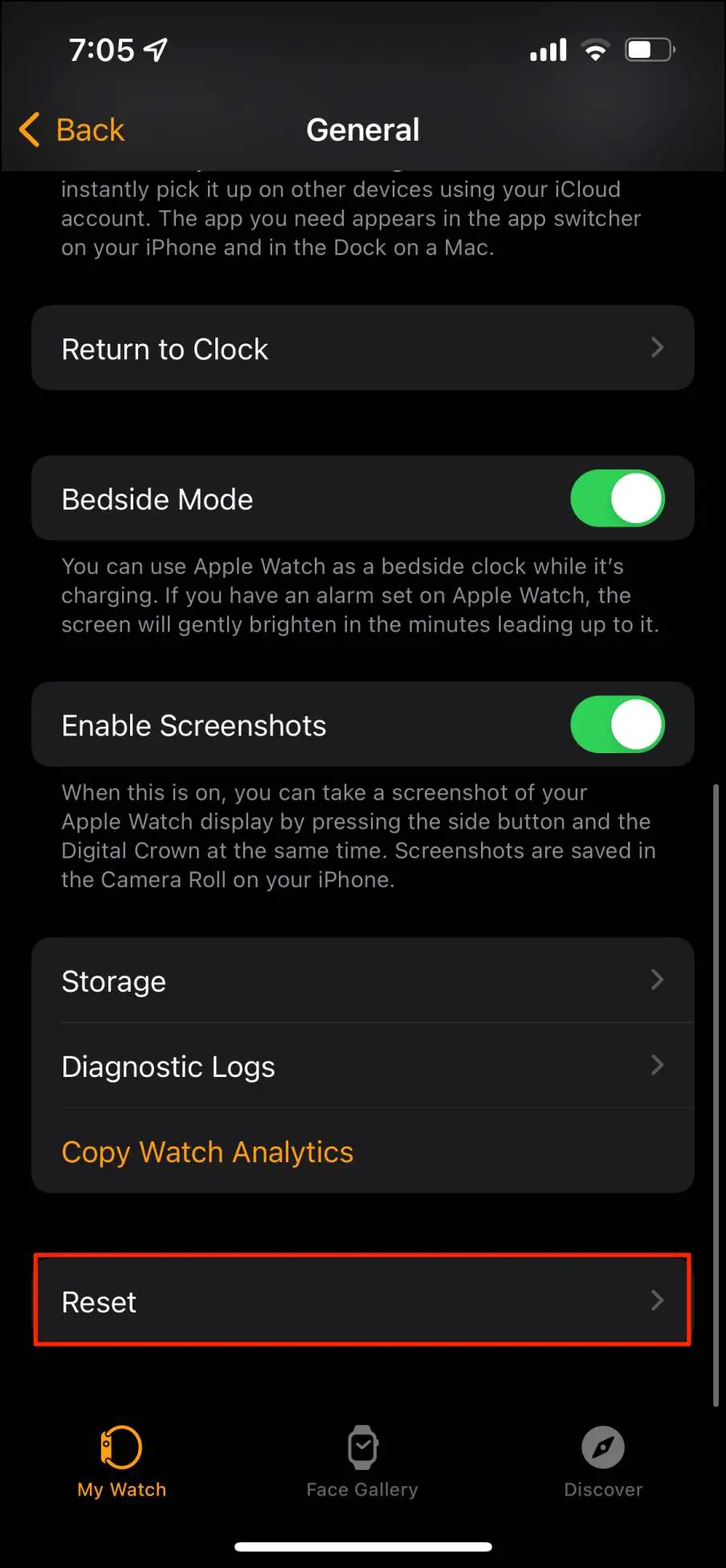 Erase to Fix Apple Watch Screen Reversed
