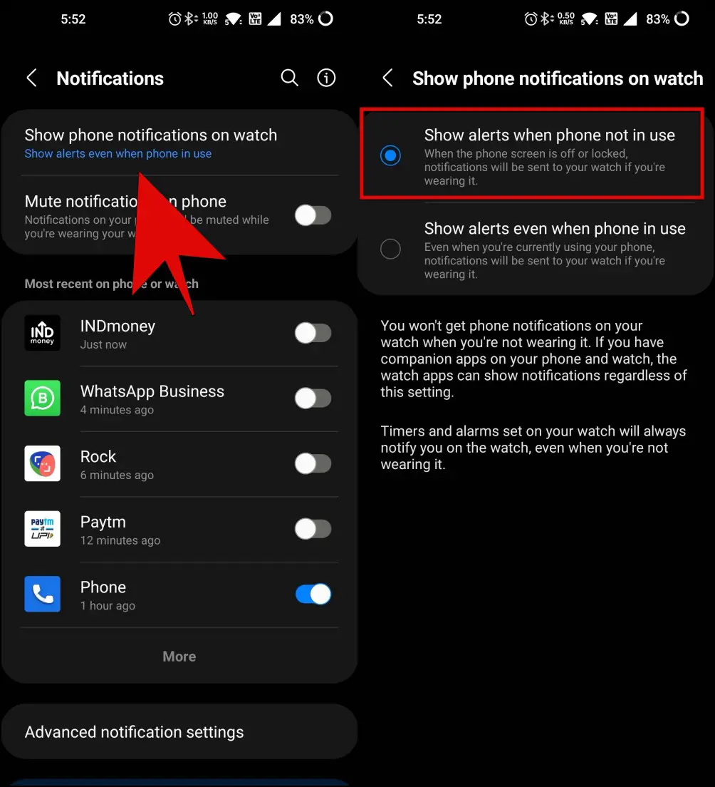 Show Alerts When Phone Not in Use