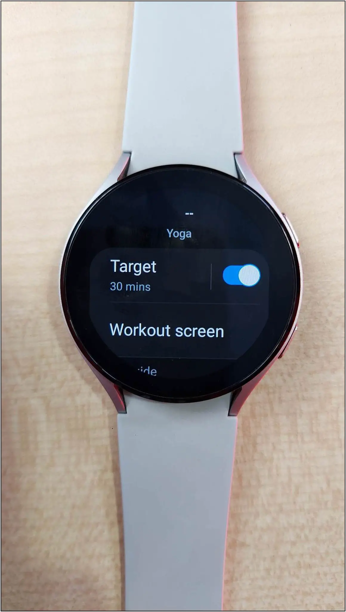 Yoga Mode on Samsung Galaxy Watch